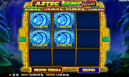 Fitur Re-spin Slot Aztec Gems Deluxe